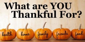 Thanksgiving Contest - What Are You Thankful For?