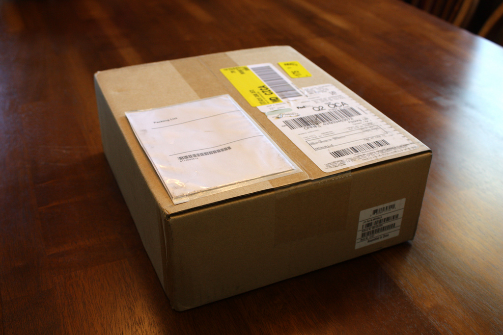 E-commerce shipping box
