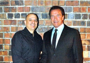 Bert Martinez and Arnold Schwarzenegger