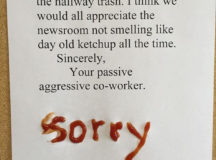 018 Another 10 Hilarious Passive Aggressive Notes So Funny You'll Pee