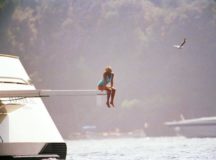 Princess Diana on a yacht in Portofino, Italy, one week before she passed in 1997