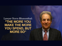 Lawyer Norm Blumenthal: "The More You Make the More You Spend, But More so"